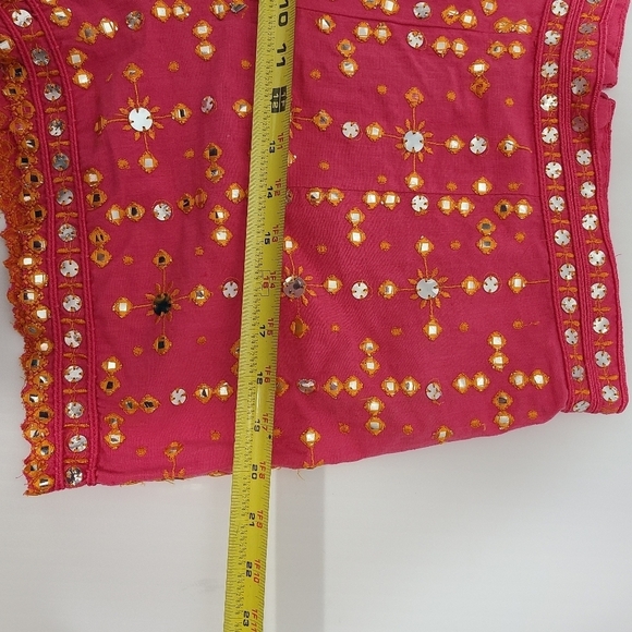 ZARA SHORTS WITH EMBROIDERY FUCHIA COLOR | 7521/254/630 - Picture 8 of 15